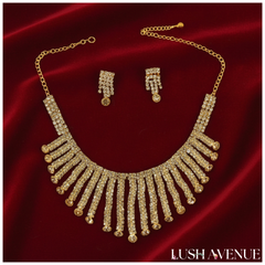 Gold Colour Strap Necklace