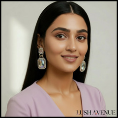 Two-stone Drop Earrings