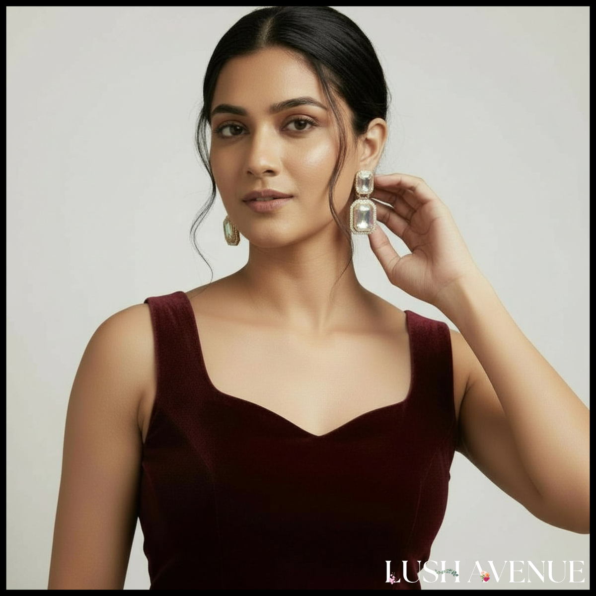 Two-stone Drop Earrings