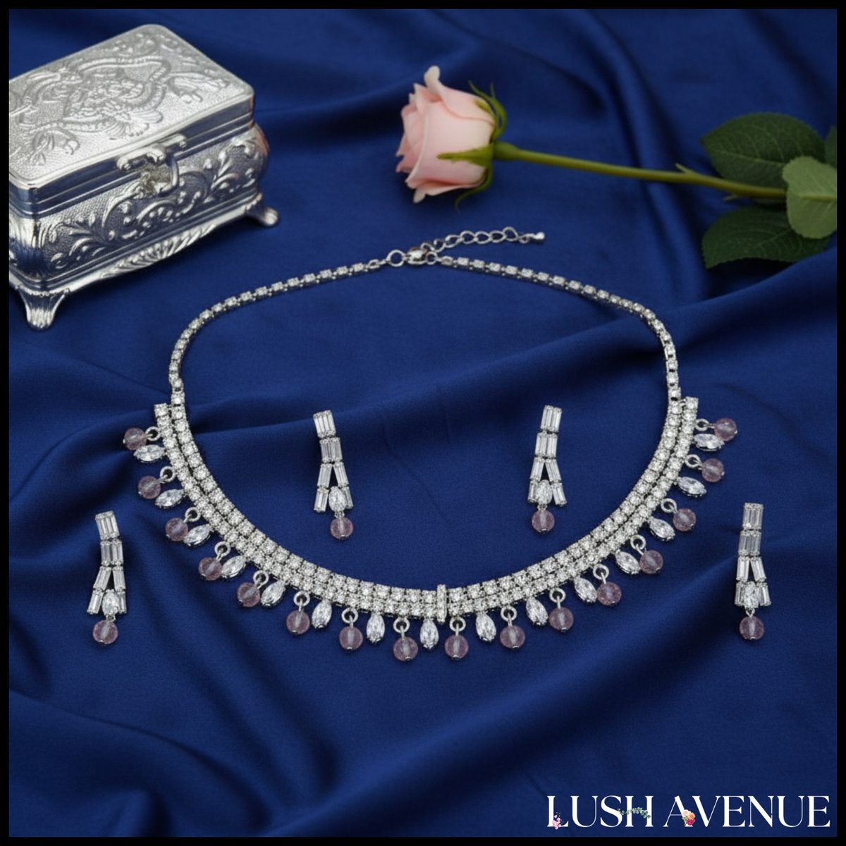 Soft Pink Jewellery Set